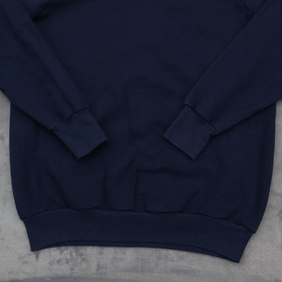 Scream Stars Sweatshirt Mens XL Blue Long Sleeve Crew Neck Print Knit Pullover - Picture 13 of 16